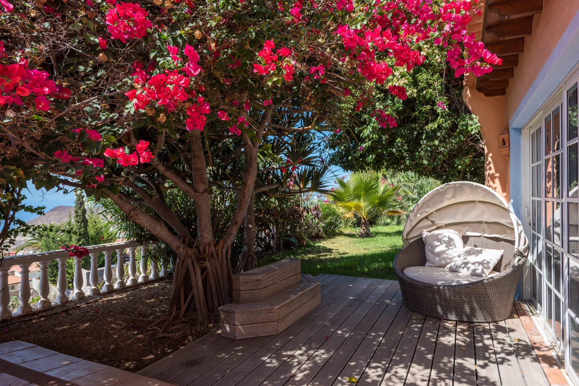 Villa Andalucía zum Kauf, Chayofa, Arona, Teneriffa - Garten